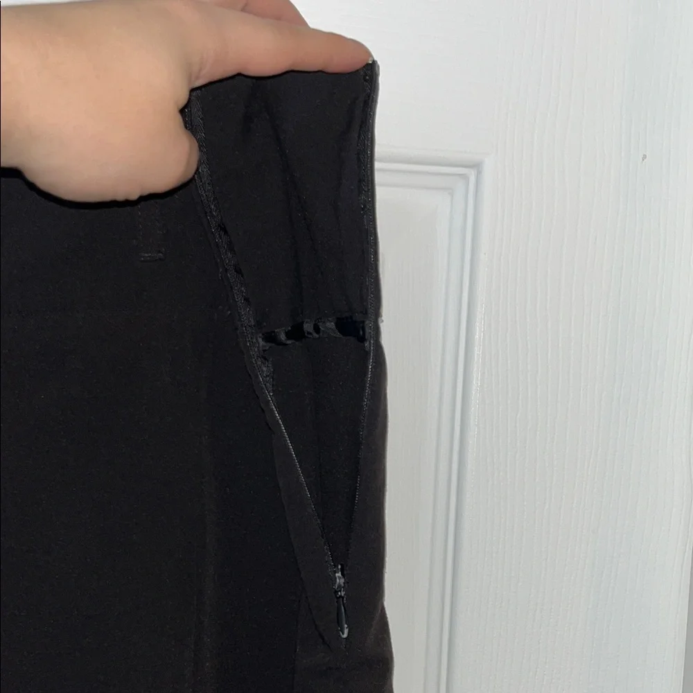 Larry Levine Classic Black A-Line Skirt - Picture 6 of 6